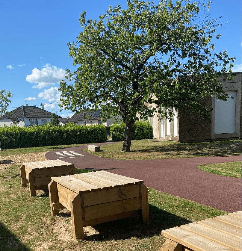 Aménagement paysager Roanne - Végétalisation cours d'école Avermes